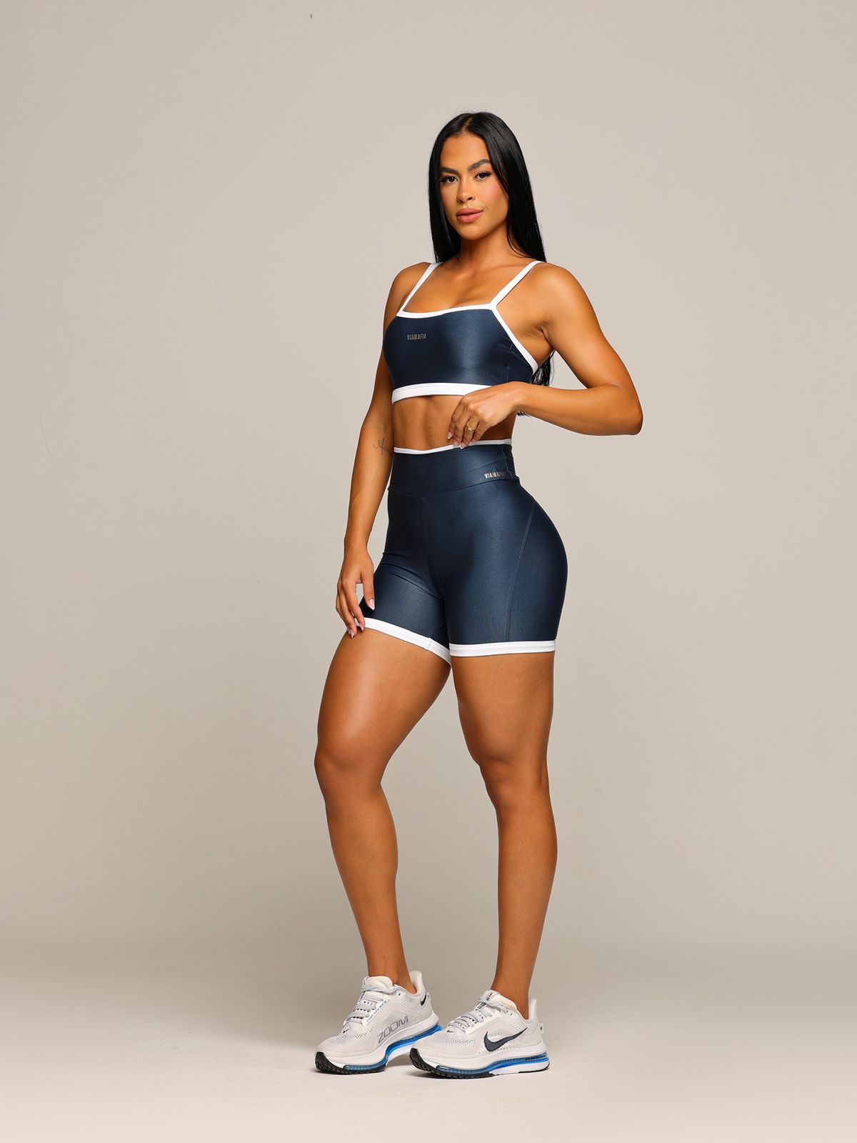 CONJUNTO DE SHORT MOON SHARK AZUL