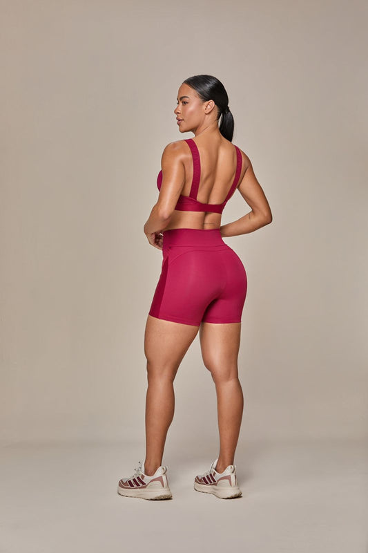 CONJUNTO DE SHORT TIGER CARMIN